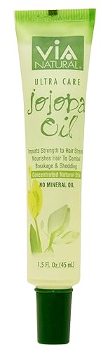 VIA Natural Ultra Care Jojoba Oil Concentrated Natural Oil 1.5oz - Imparts Strength to Hair Strands Nourishes Hair To Combat Breakage & Shedding - 3