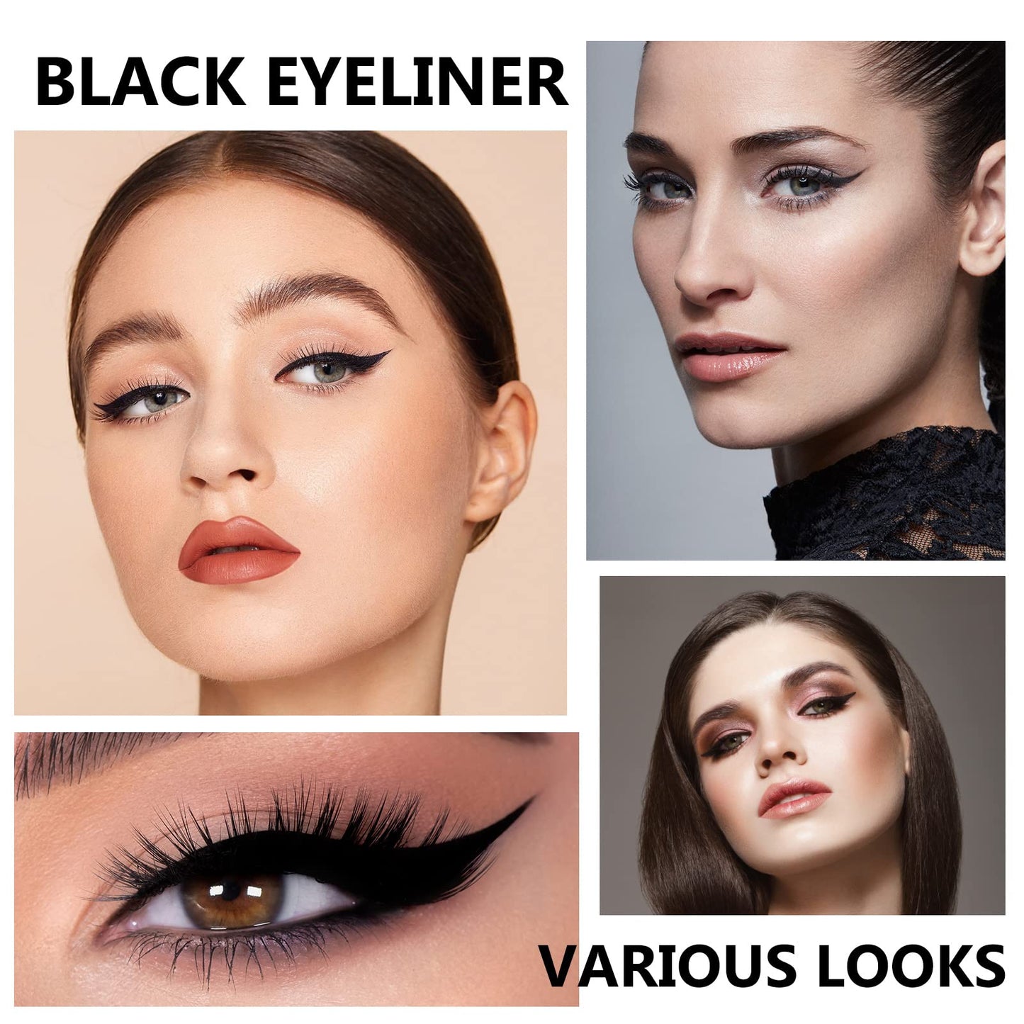 O'CHEAL 2 in 1 Professional Makeup Black Liquid Eye Liner Pencil for Women, Perfect Blend Eye Definer for Precise or Smudged Look, Premium Wing Cat…