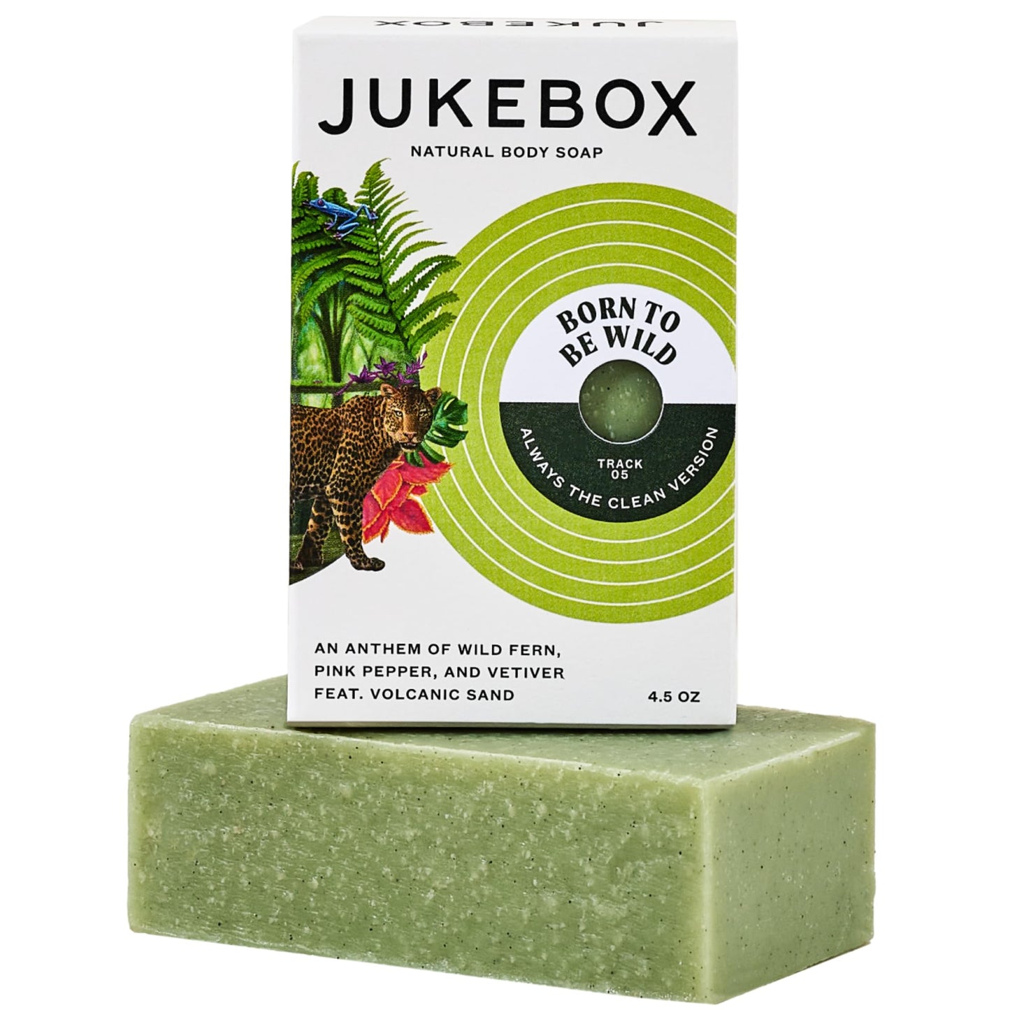 JUKEBOX Soap,Born to Be Wild Scent, Natural Bar Soap for Women, Medium Scrub, Cold Process, Bath Soap, No Harmful Ingredients, All Skin Types, Wild