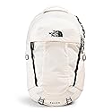 The North Face Women's Recon Everyday Laptop Backpack - Commuter Travel Bag, 16" Laptop Sleeve, Water-Repellent, Gardenia White/TNF Black-NPF, One Size