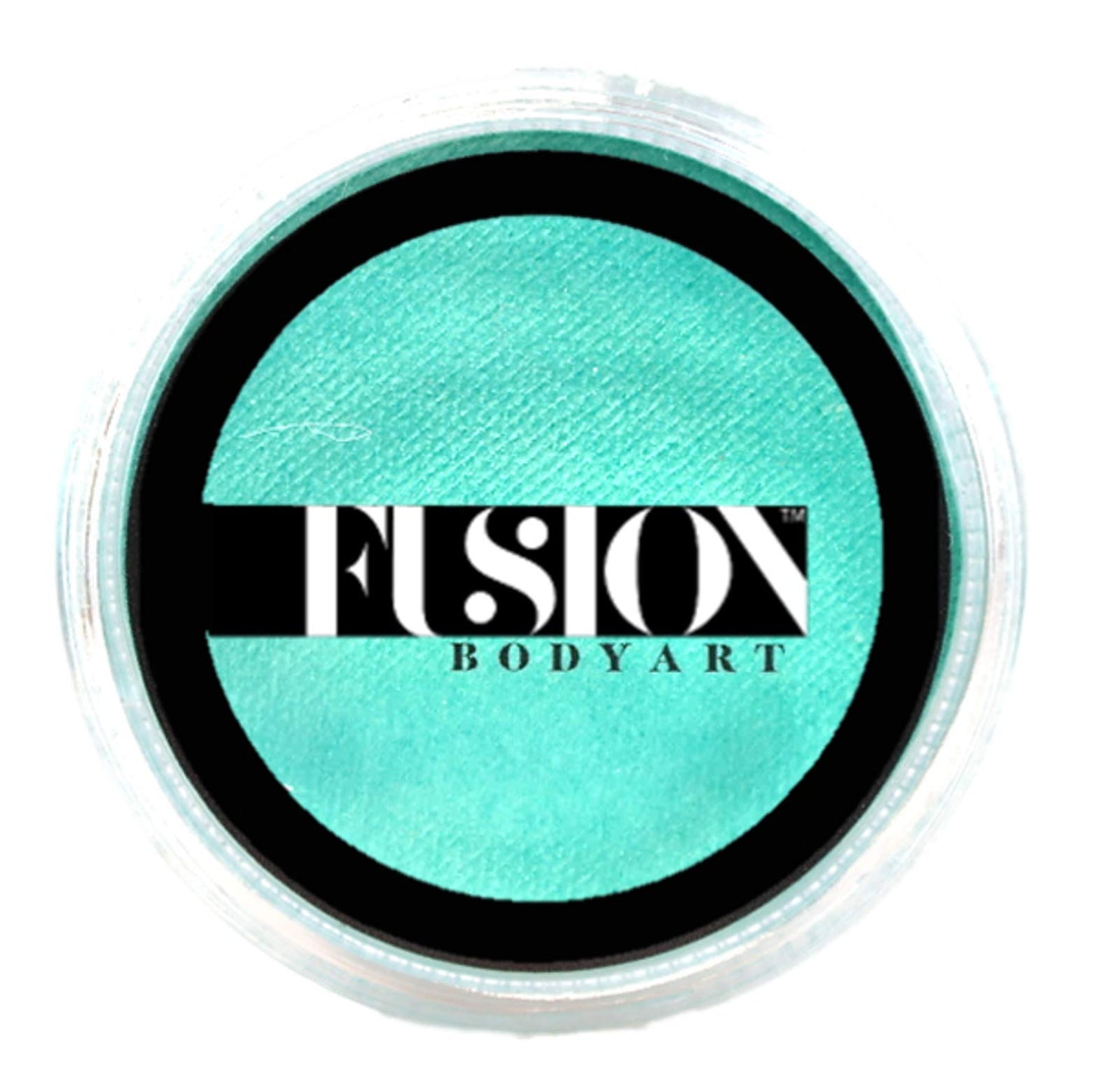 Fusion Body Art Pro Face Paint | Pearl Ocean Mist (25gm), Professional Quality Water Activated Shimmery Face and Body Paint Supplies Single Metallic