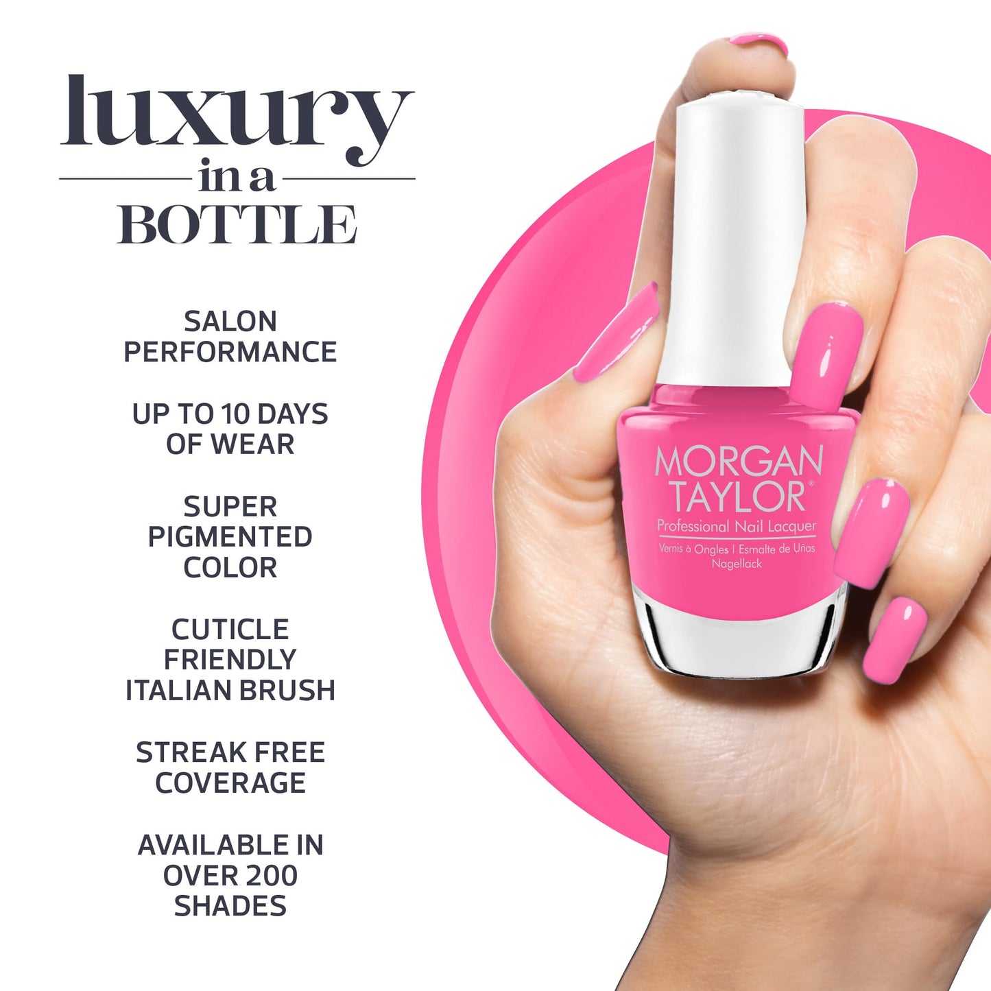 Morgan Taylor Summer Collection Keep It Juicy - 15mL Professional Lacquer, Chip-Resistant, Fast-Drying, Long-Lasting, High-Shine Finish, Perfect Beauty & Personal Care Morgan Taylor