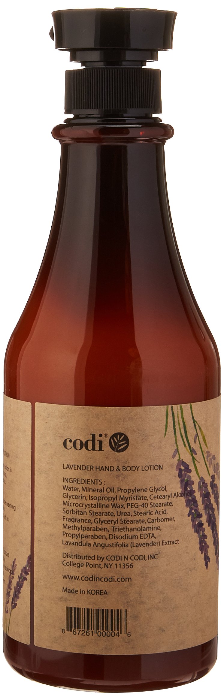 Codi Hand and Body Lotion, Lavender, 25 fl. oz./750ml