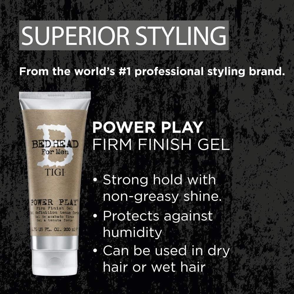 Bed Head for Men Power Play Firm Finish Gel, 6.76 Fluid Ounce