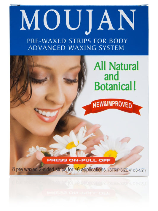 Moujan Pre-Waxed Strips for Body 8 ea