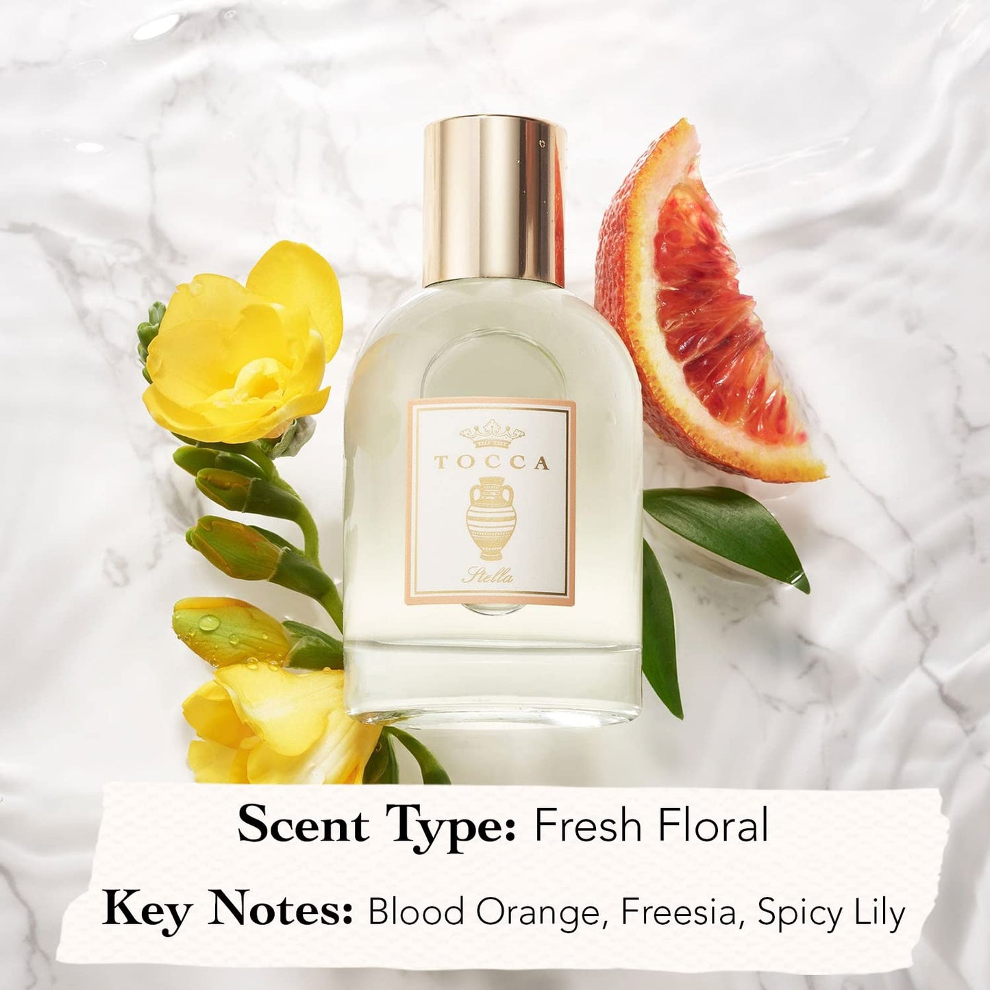 Tocca Stella Scented Dry Body Oil, 3.4 Fl Oz - Olio Sublime Profumato Body Fragrance Featuring Blood Orange, Freesia & Spicy Lily