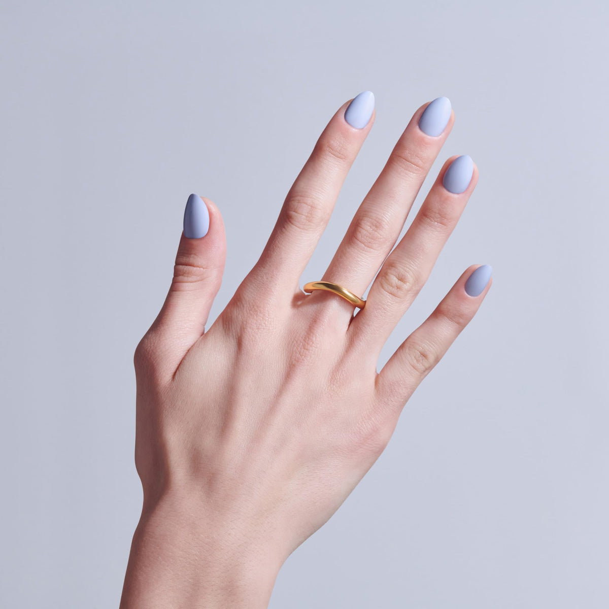 Kiss Core, Press On Nails, Nail glue included, 'Flee', Blue, Short Size, Almond Shape, Includes 32 Nails, 2g Glue, 1 Manicure Stick, 1 Mini File Beauty and Personal Care KISS
