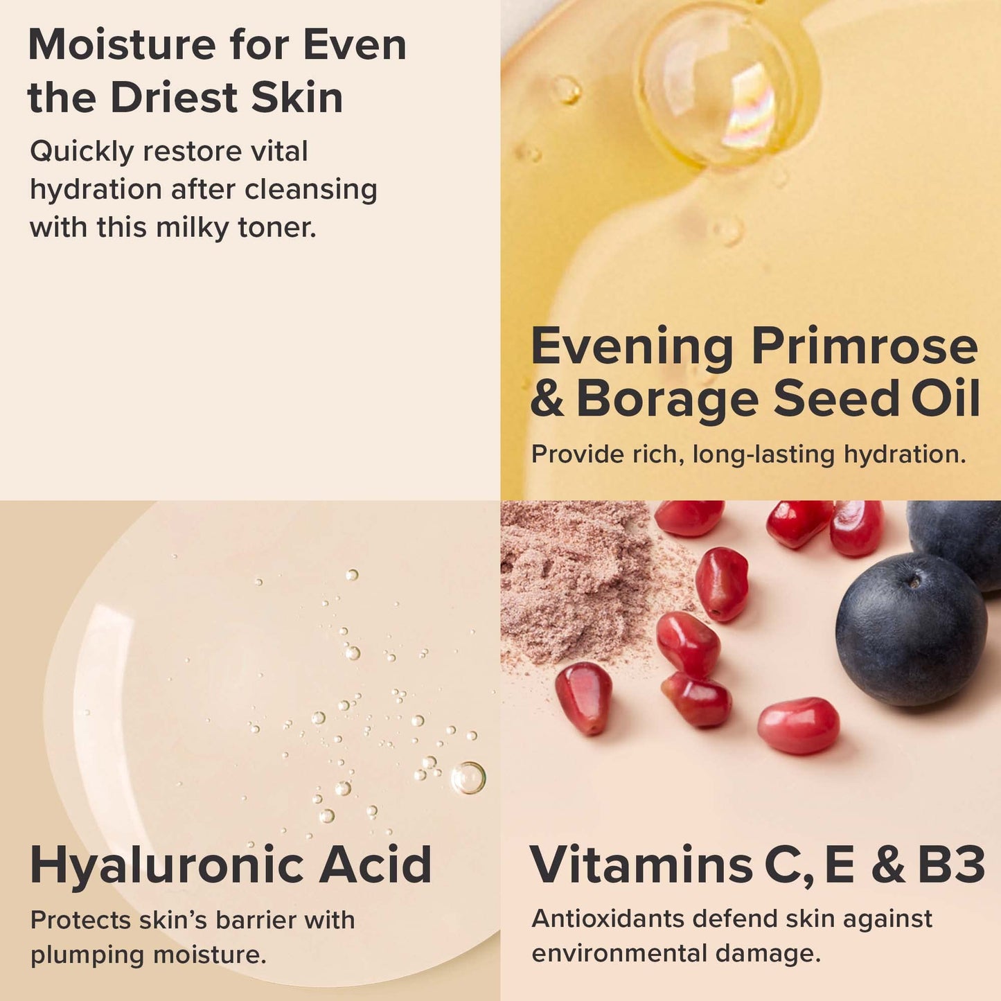 Paula's Choice Skin Recovery Calming Face Toner, Toner for Face with Hyaluronic Acid, Vitamin E & Primrose, Hydrates, Replenishes & Soothes Skin, Dry