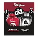 Sally Hansen Miracle Gel™, Bordeaux Glow and Shiny Top Coat Duo, Long Lasting, Gel-Like Formula, No UV Lamp Needed, Nail Polish Duo