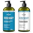 Hair Chemist Protect & Strengthen Rosemary Shampoo & Conditioner Set, 2?PC 33.8 oz Each - Strengthening, Breakage?Reducing Formula for Weak, Brittle