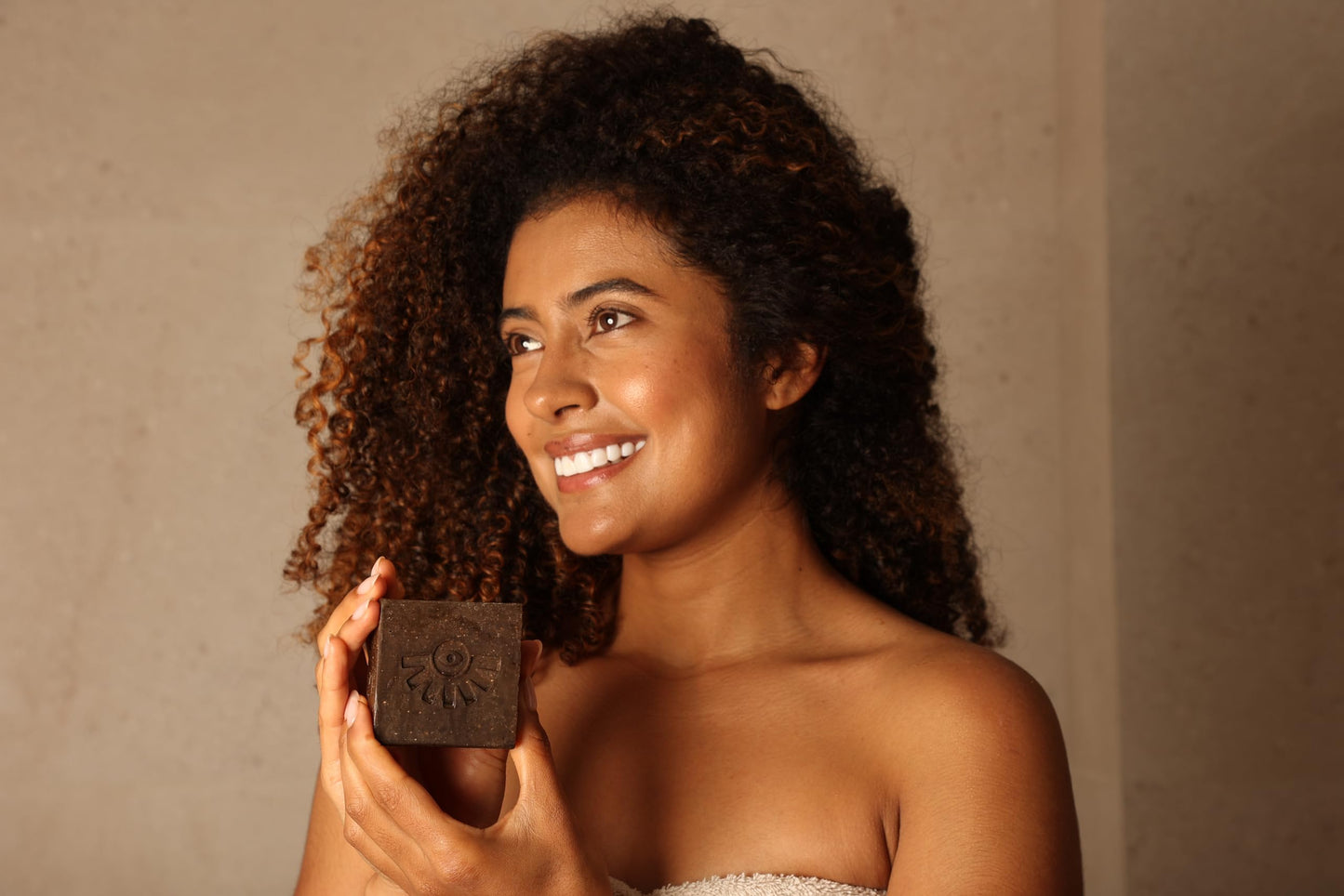 AYÉYA African Black Soap Bar, Patchouli, Lavender & Orange (Balance) - Exfoliating Bar Soap for Dry, Combination, Sensitive, Acne-Prone Skin, 4 O