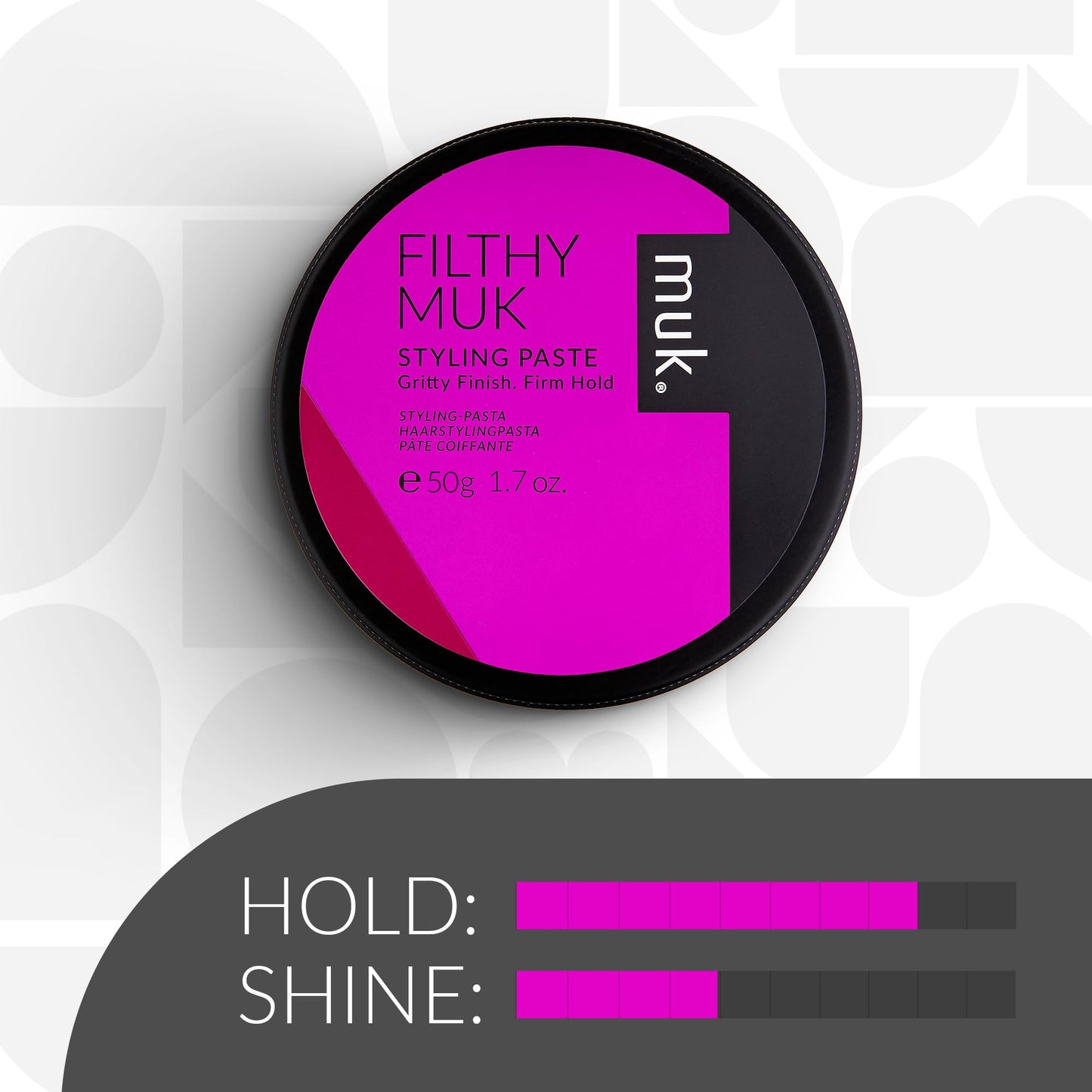 MUK. Haircare Filthy Gritty Finish Styling Paste, Hair Product, Hair Paste For Men, Firm Hold, Gritty Finish, Medium Shine - 1.7oz