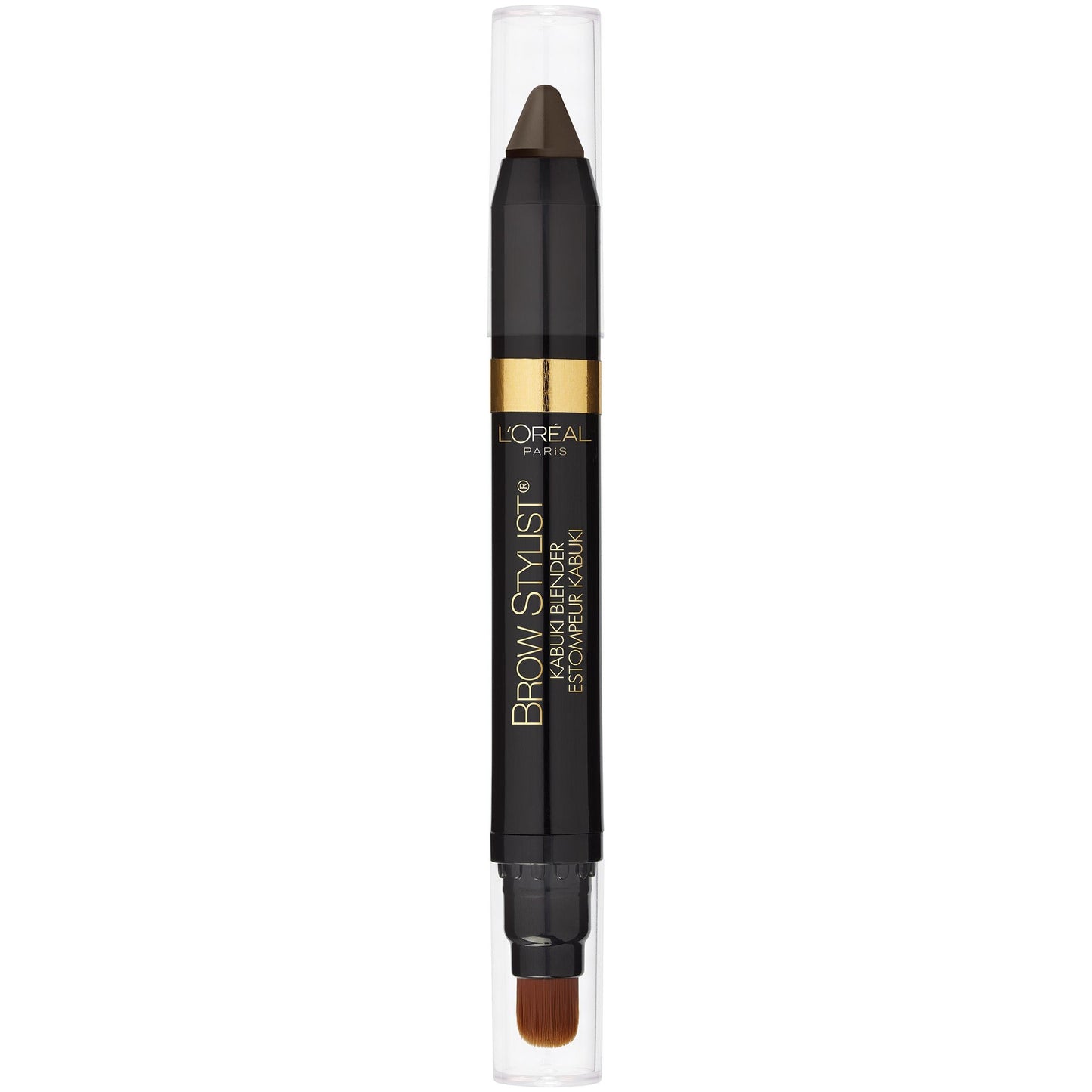 L'Oreal Paris Brow Stylist Kabuki Blender Brow Crayon, Brunette, 0.05 oz.