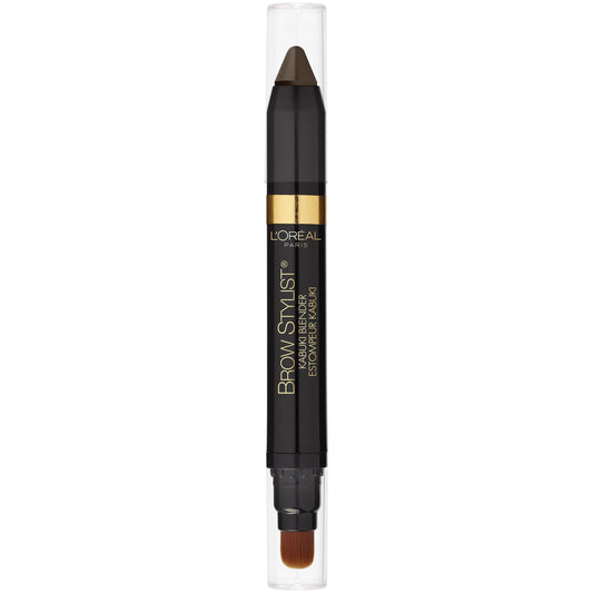 L'Oreal Paris Brow Stylist Kabuki Blender Brow Crayon, Brunette, 0.05 oz.