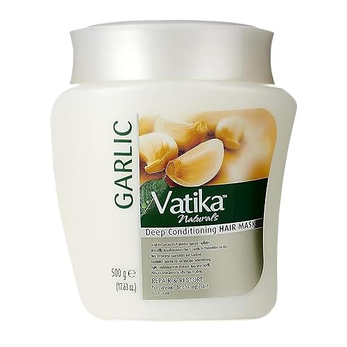 Vatika Naturals Hot Oil Hair Mask - Garlic & Multivitamin for Dry, Damaged, Nourishing & Strengthening, Deep Conditioning for Soft, Smooth Hair