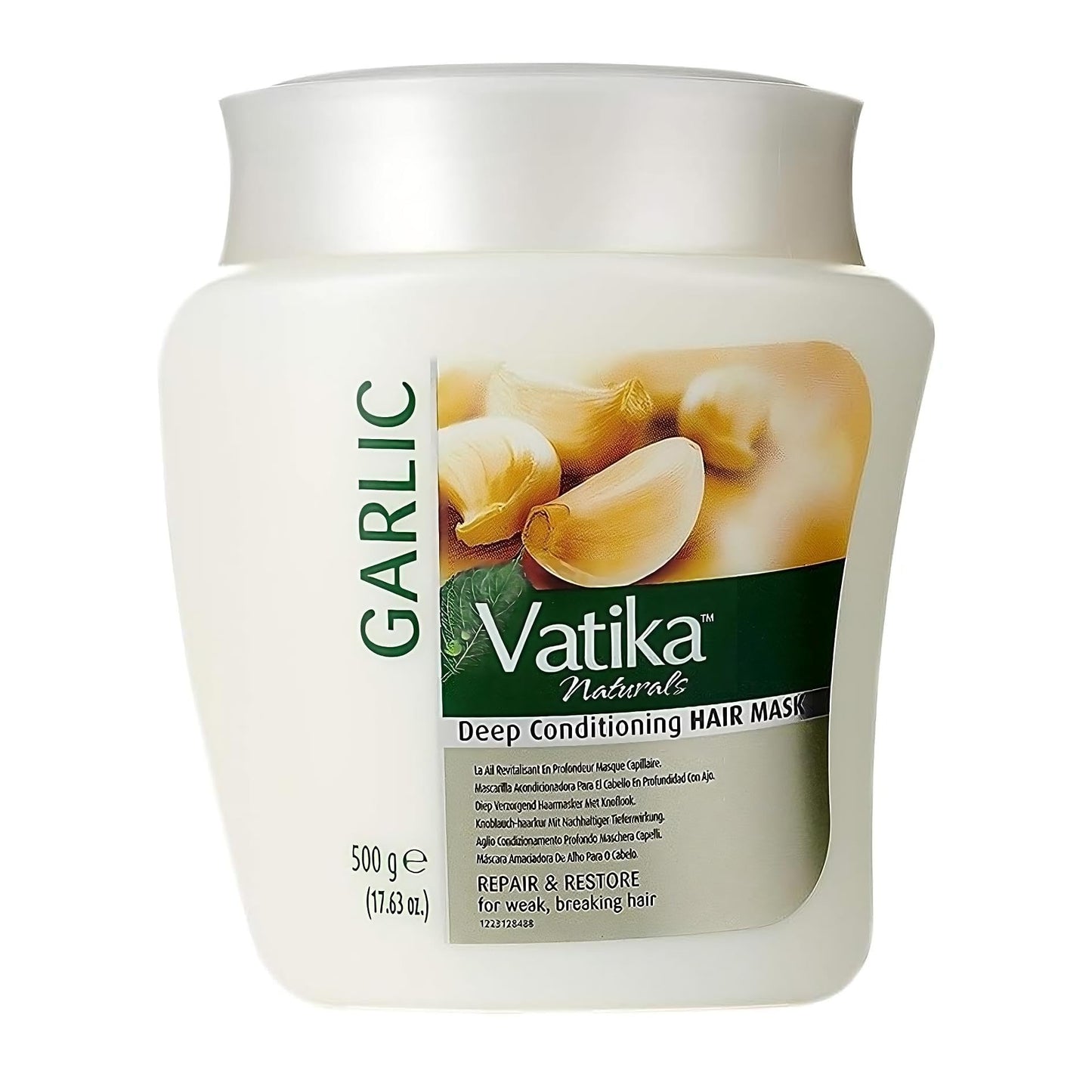 Vatika Naturals Hot Oil Hair Mask - Garlic & Multivitamin for Dry, Damaged, Nourishing & Strengthening, Deep Conditioning for Soft, Smooth Hair