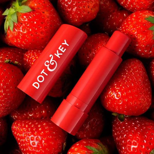 Dott & Keyy Barrier Repair Hydrating Lip Balm, Strawberry Red, High Tinted, SPF 50 Protection, 4.5g Beauty and Personal Care Metrey Herbotech