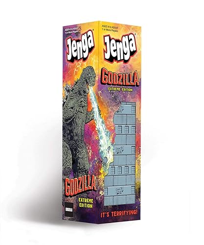 Jenga: Godzilla Extreme Edition | Based on Classic Monster Movie Franchise Godzilla | Collectible Jenga Game | Unique Gameplay Featuring Movable…