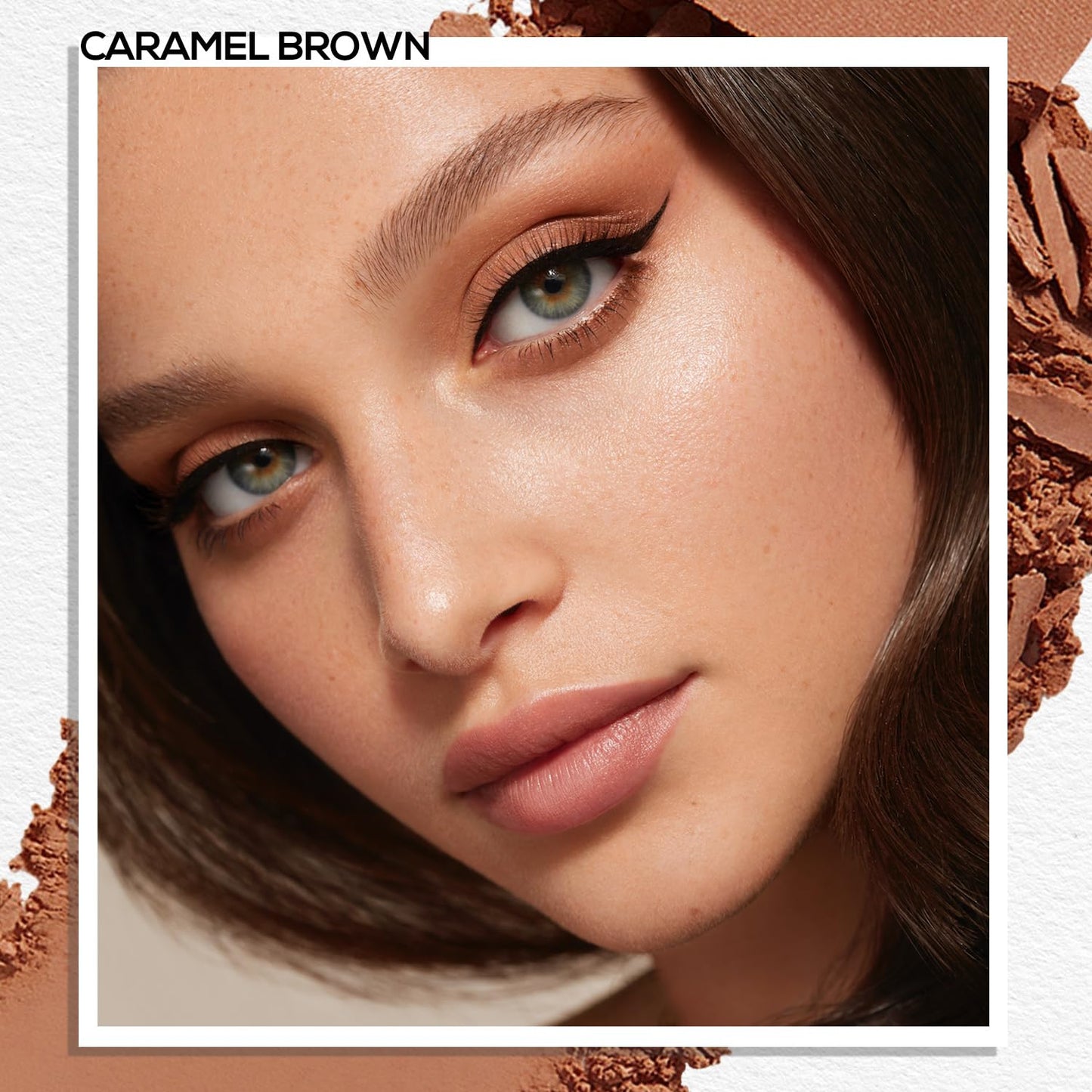 MAKI YIKA Caramel Brown Eye Shadow Matte Single Palette for Women Brown Eyeshadow Beauty and Personal Care MAKI YIKA