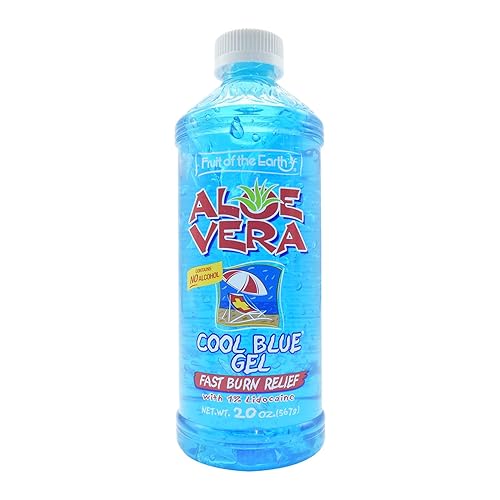 Fruit of the Earth Aloe Vera Gel - Cool Blue - 20 Ounce