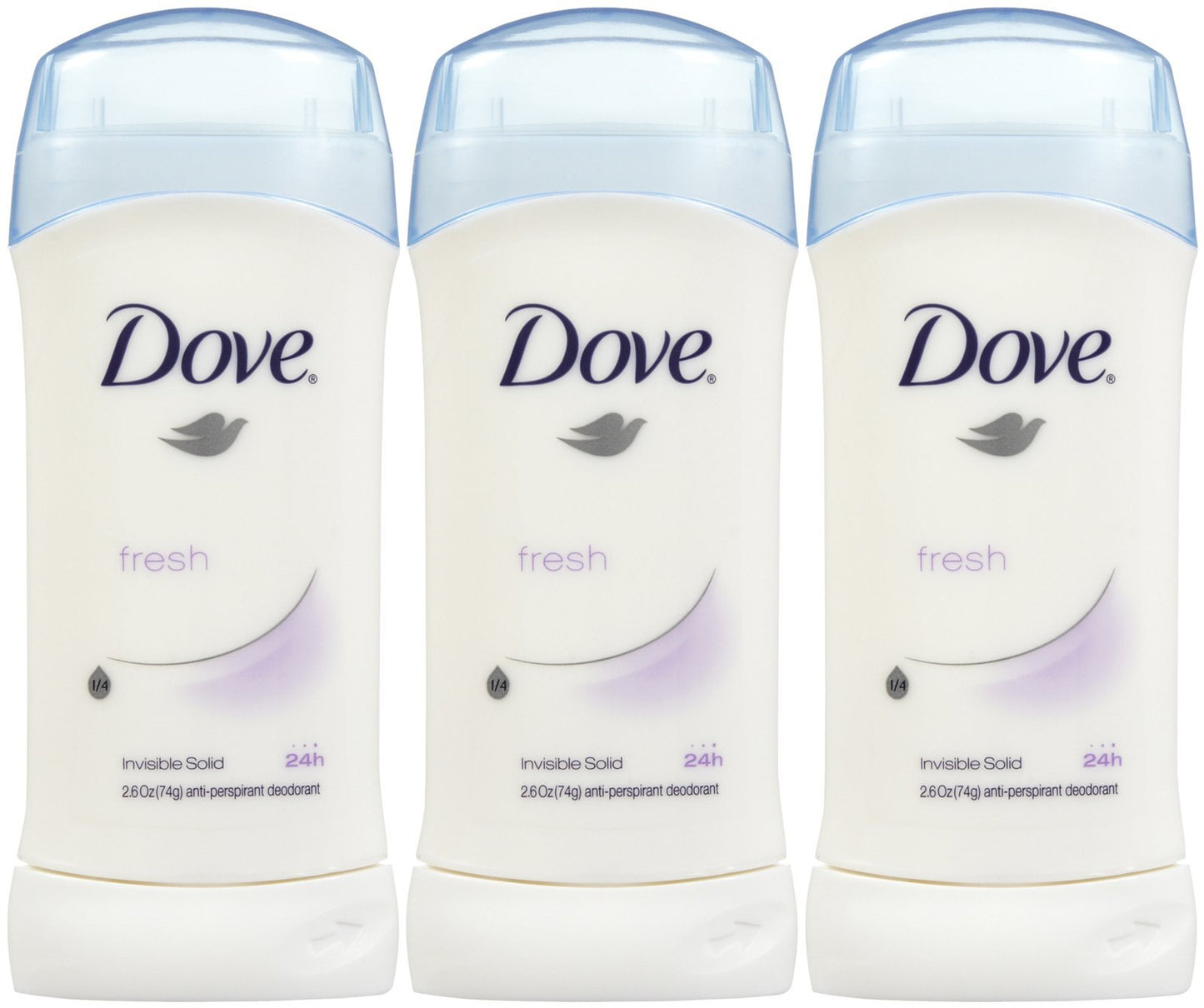 Dove Invisible Solid Deodorant, Fresh, 2.6 Ounce (Pack of 3) Beauty and Personal Care Dove
