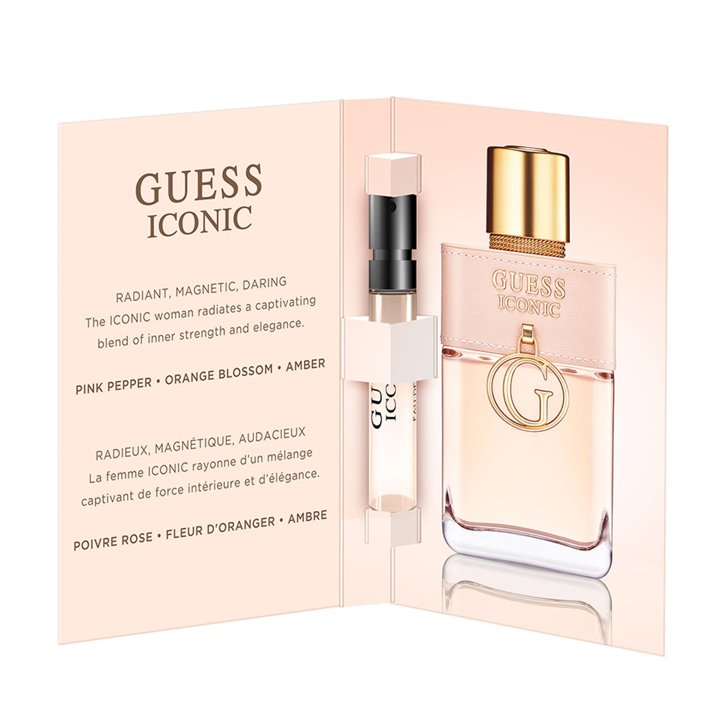 Guess Iconic Women/Femme Eau de Parfum Trial Perfume Spray, Vial Sample Size, 0.06 Fl. Oz. / 2 mL