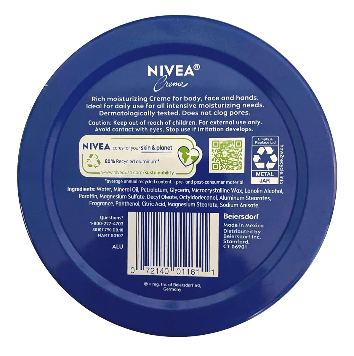 NIVEA Creme 13.5 Ounce Tin (400ml) (6 Pack)