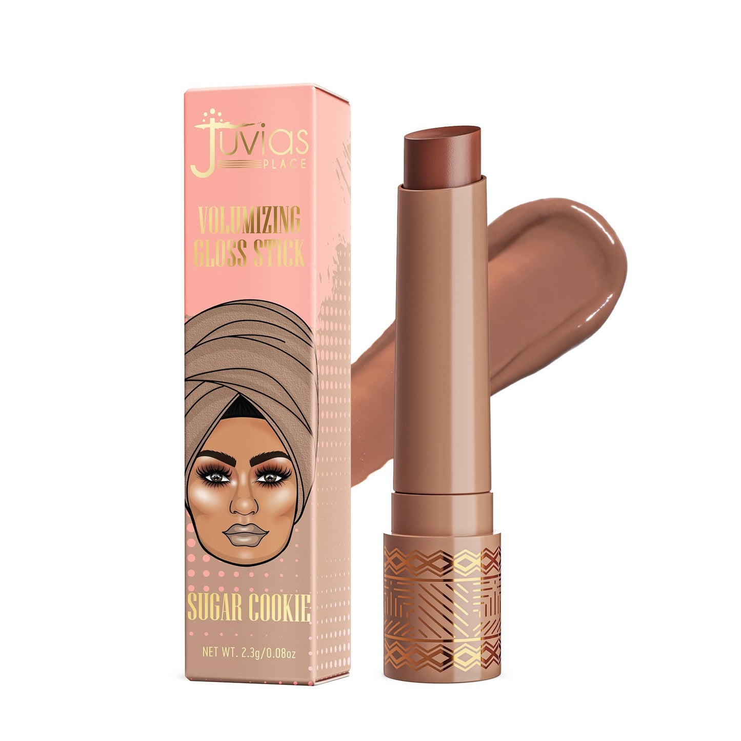Juvia's Place Volumizing Gloss Stick - Sugar Cookie - Shiny Luscious Lips with Nourshing Hydration, Plumping, Lip Plumper, Plumping Lip Balm,