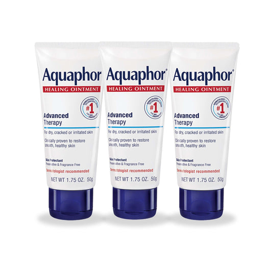 Aquaphor Advanced Therapy Healing Ointment, Hypoallergenic, Fragrance Free Body Moisturizer for Dry Skin and Minor Wound Care, Travel Size Skin Care Beauty & Personal Care Aquaphor