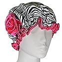 Kella Milla Stylish Satin Shower Cap - Zebra