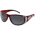 Polarized Sunglasses for Women - Premium Fashion Sunglasses - HZ Series Chic Womens Designer Sunglasses (Fire Red, Dark Smoke)