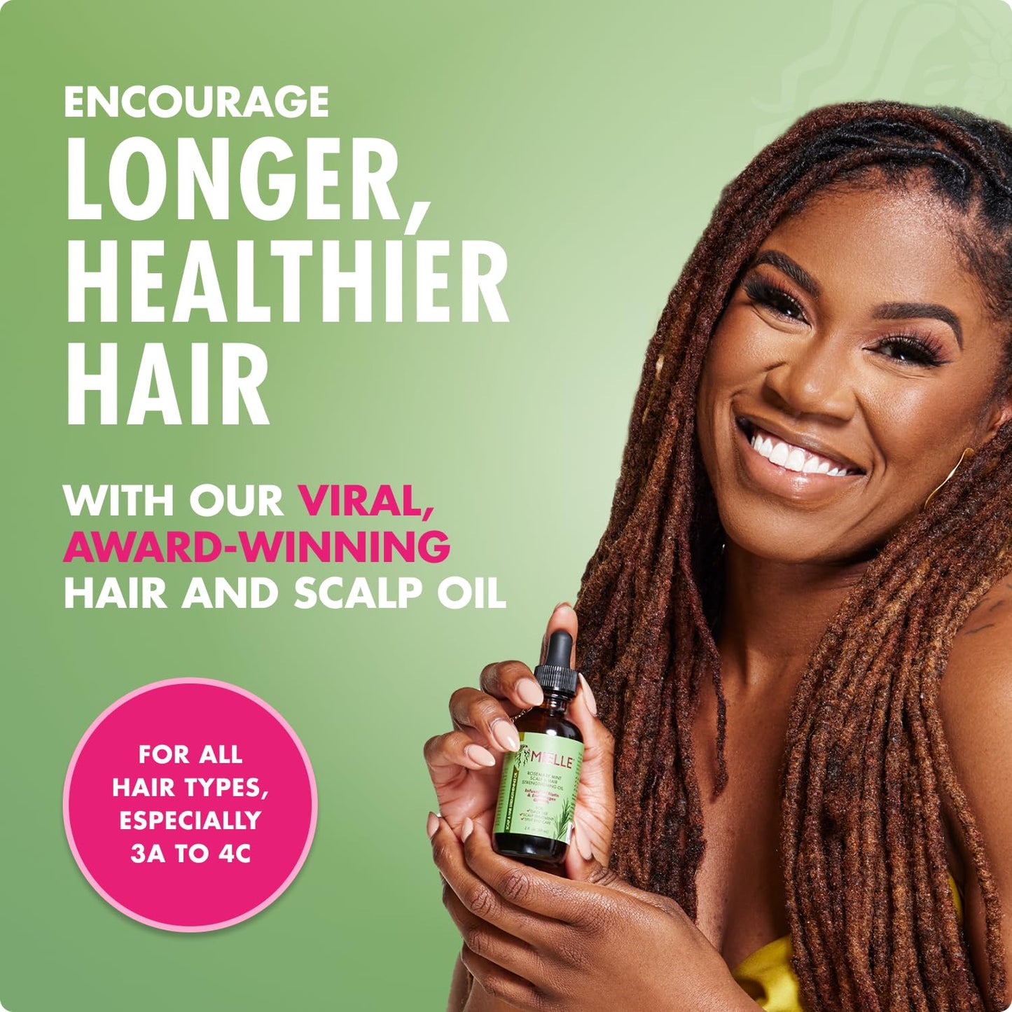 Mielle Organics Rosemary & Mint Hair Oil - Strengthening Biotin Oil Infused Frizzy & Damaged Hair Care - Split Ends & Dry Scalp Treatment to Support Beauty and Personal Care Mielle Organics