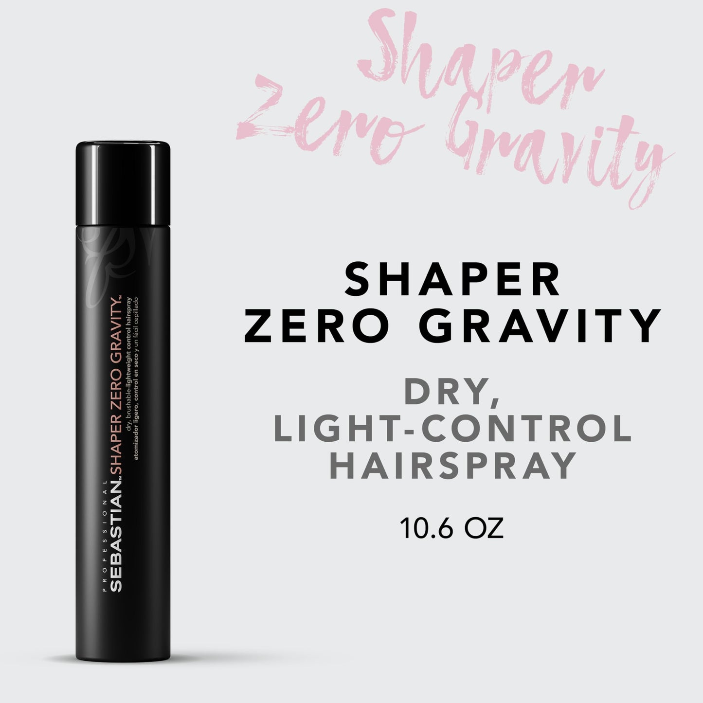 Sebastian Professional Shaper Zero Gravity Hairspray | Brushable-Lightweight, Flexible Hold | 10.6 oz