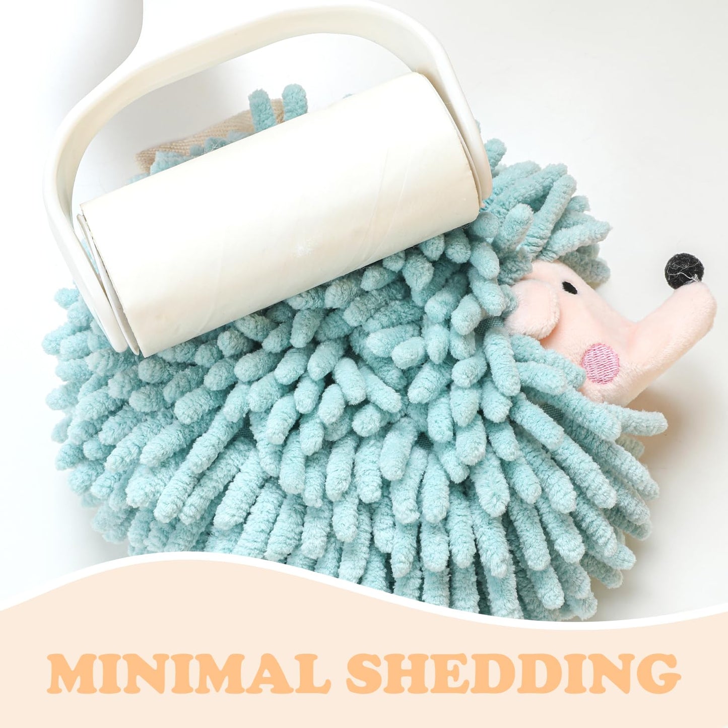 Decorative Hand Towels for Bathroom& Kitchen Cute Hedgehog Animals Themed Hand Towel Measures 6.7 X 7.9 Inches-Dry Your Hands, Green