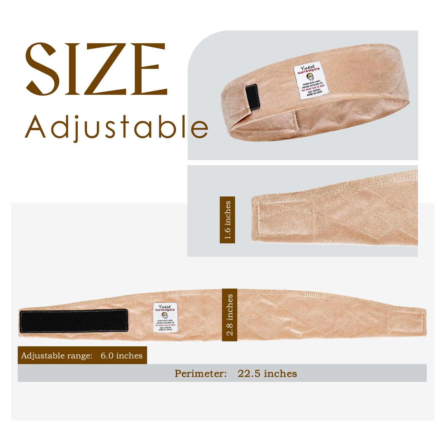 YUEST Wig Grip Band for Lace Front Wigs - White Beauty and Personal Care Yuest