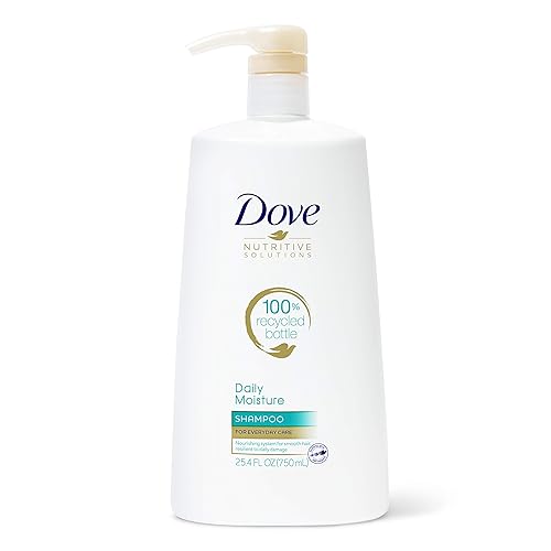 Dove Nutritive Solutions Moisturizing Shampoo with Pump for Normal to Dry Hair Daily Moisture with Pro-Moisture Complex for Manageable and Silky Hair