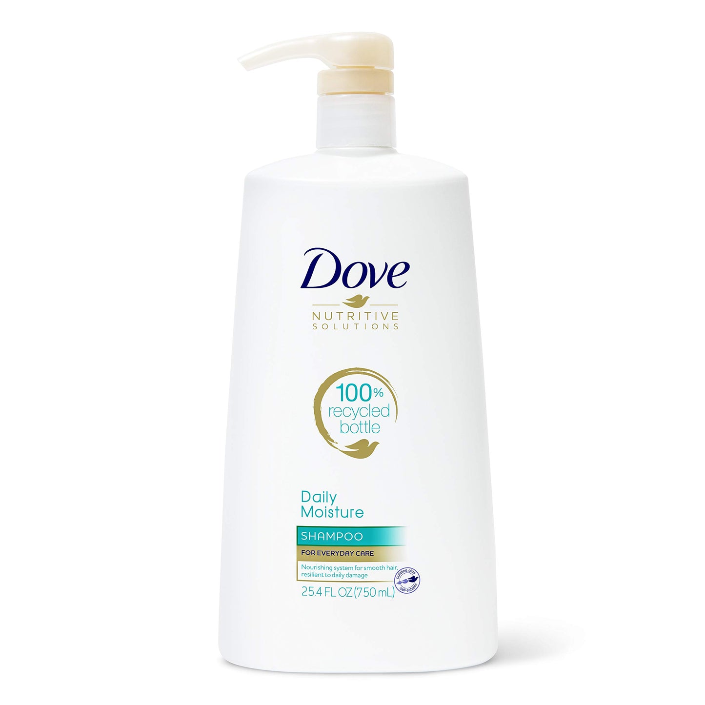 Dove Nutritive Solutions Moisturizing Shampoo with Pump for Normal to Dry Hair Daily Moisture with Pro-Moisture Complex for Manageable and Silky Hair