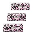 Tiger007 Lipstick Case with Mirror, 3 pcs Lipstick Case Holder with Leopard Pattern Style, Vintage Leopard Print Cloth Lipstick Box (Leopard pattern)