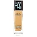 Maybelline New York Fit Me Matte Plus Pore Less Foundation Makeup, Natural Beige, 1 Fluid Ounce
