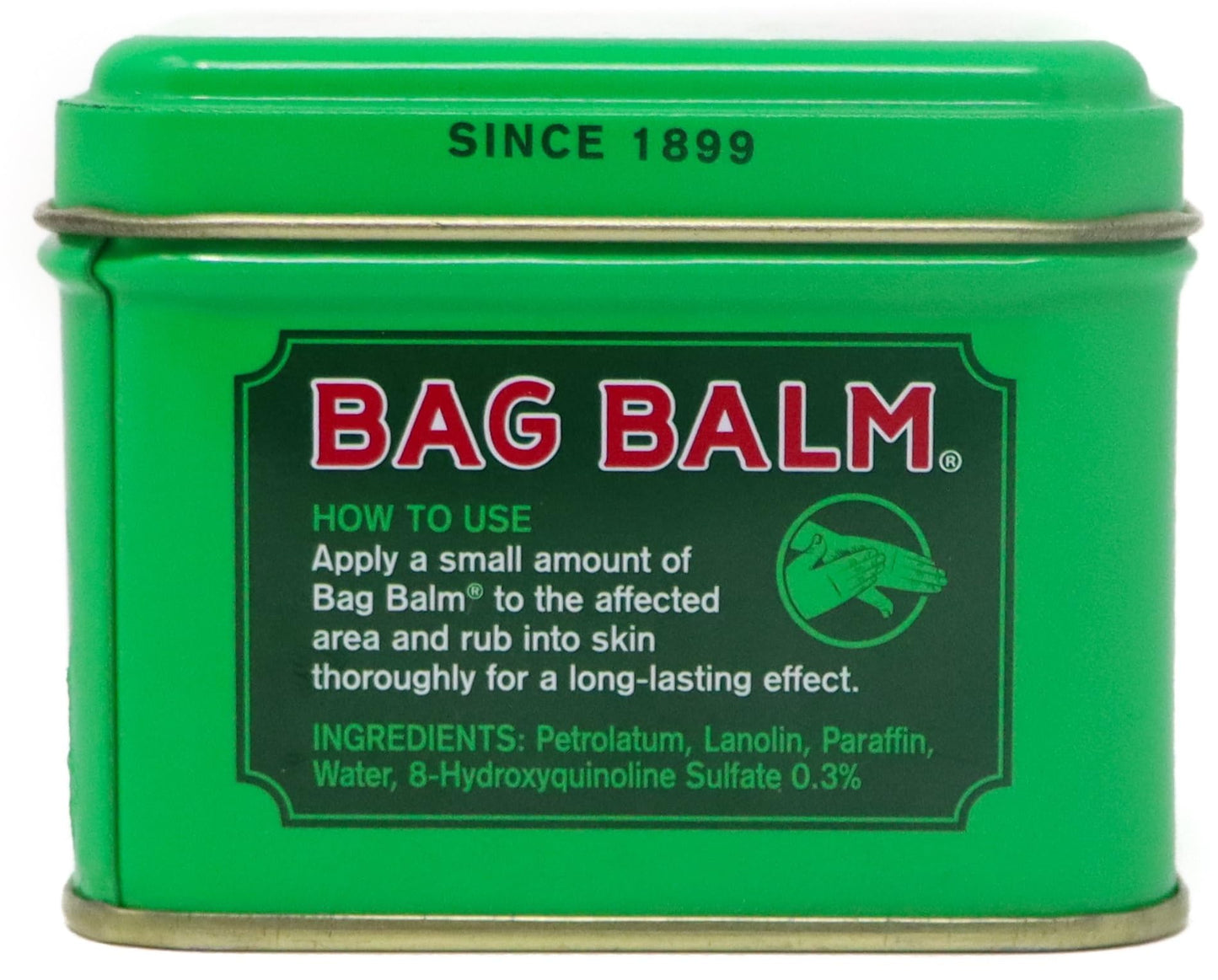 Bag Balm Vermont's Original Skin Moisturizer - Full Body Hydrating Skin Care: Dry Hands, Lips, Face, Feet & More - Unscented, Cruelty & Paraben Free