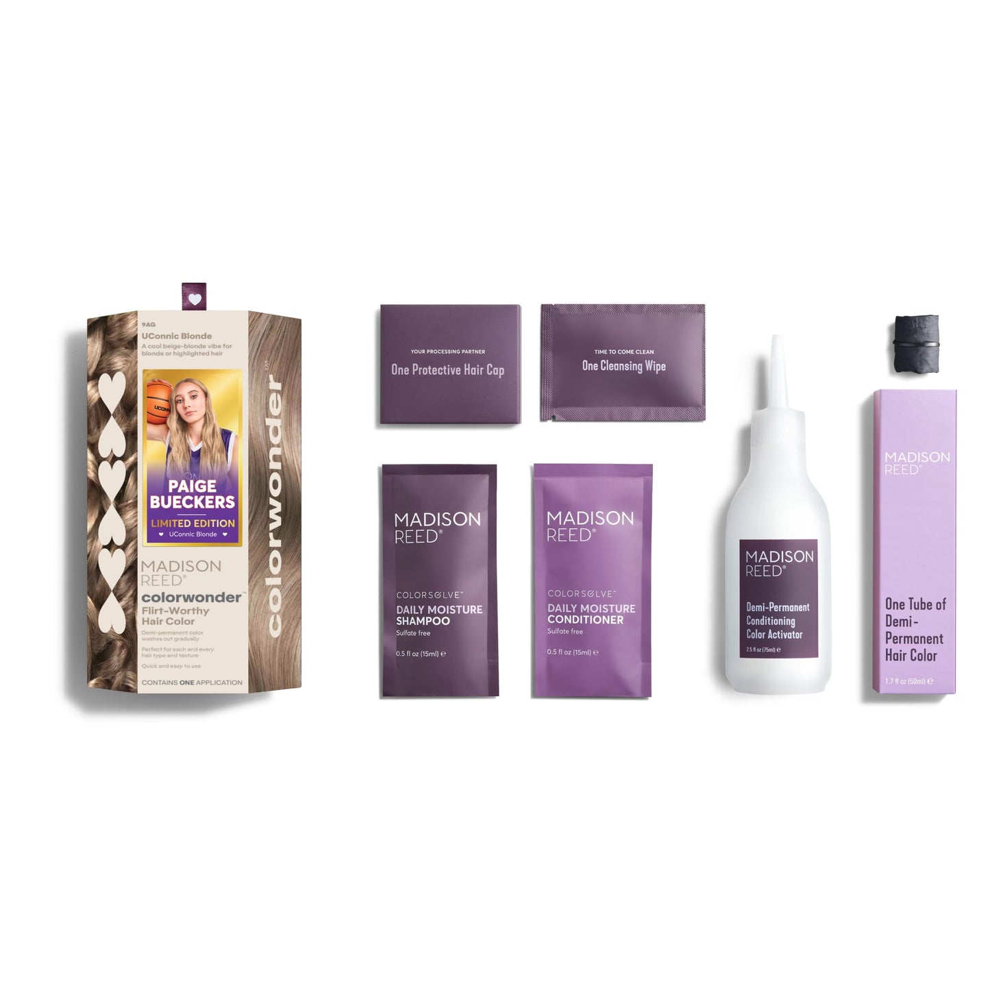 Madison Reed ColorWonder Demi-Permanent Hair Color Kit - 9AG Beige Ash Blonde (UConnic Blonde) | Cool Toning for Blondes, Lasts 25 Washes
