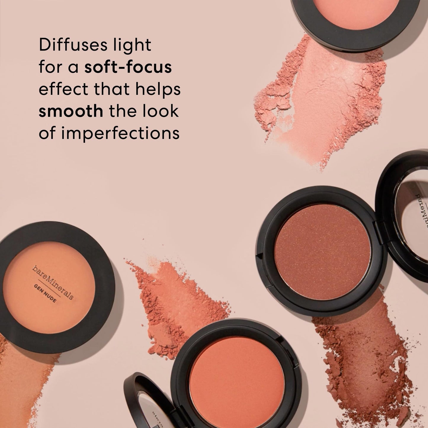 bareMinerals Gen Nude Powder Blush, Pink Me Up, Vegan, Cruelty-Free & Dermatologist-Tested