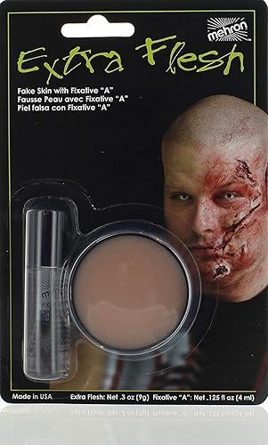 Mehron Makeup Extra Flesh with Fixative A for Special Effects | Halloween | Movies - .3oz Carded