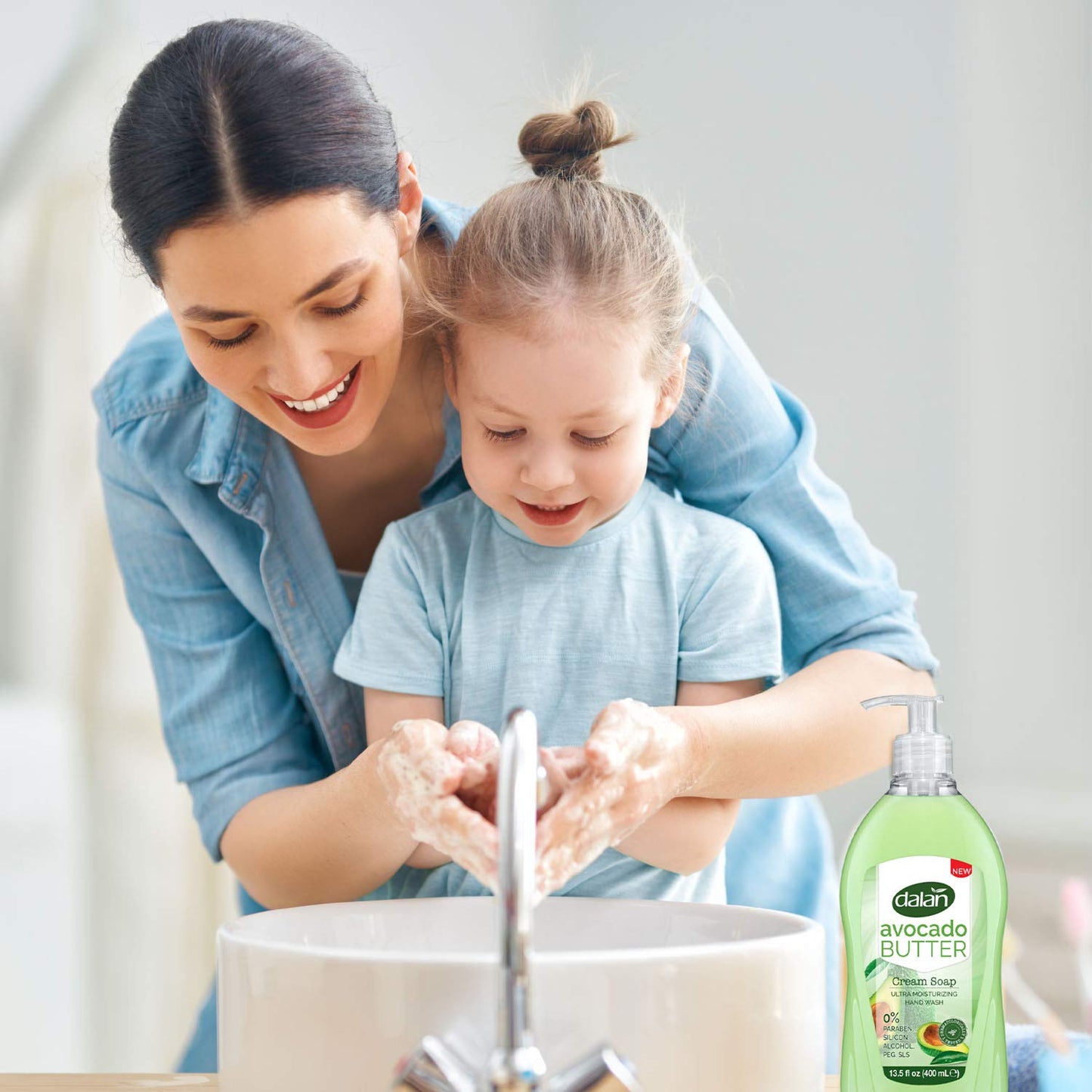 Dalan Avocado Butter Cream Ultra Moisturizing Liquid Hand Soap for Normal and Dry Hands Fresh Clean and Soft Feeling (13.5 Fl Oz / 400 mL (Pack of 1))