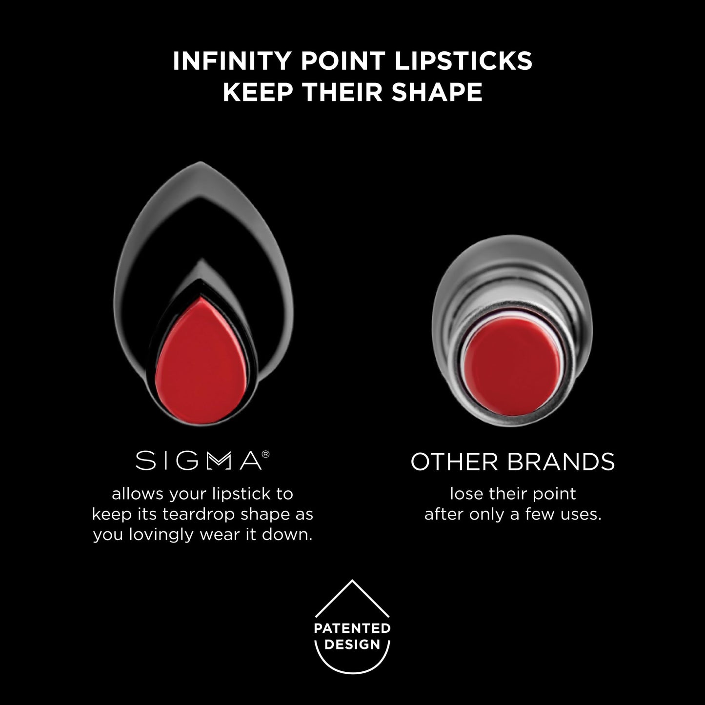 Sigma Beauty Infinity Point Lipstick - Red Velvet