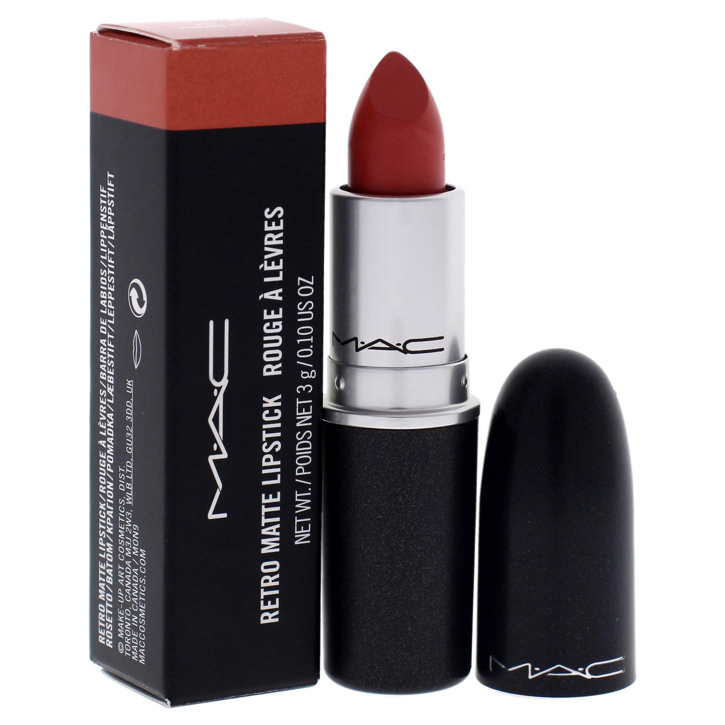 MAC Cosmetic M.A.C Retro Matte Lipstick,Runway Hit 10009270 0.10 Ounce (Pack of 1)