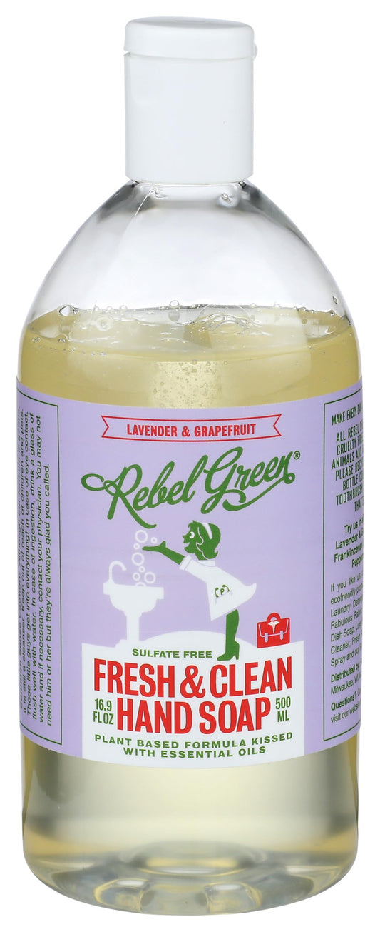 Rebel Green, Soap Hand Lavender, 16.9 Ounce Beauty & Personal Care Rebel Green