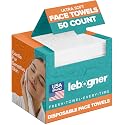 Face Towels - Ultra Soft and Thick Disposable Face Towelettes for Women - Biodegradable Facial Towels for Sensitive Skin - Face Cleansing, Makeup