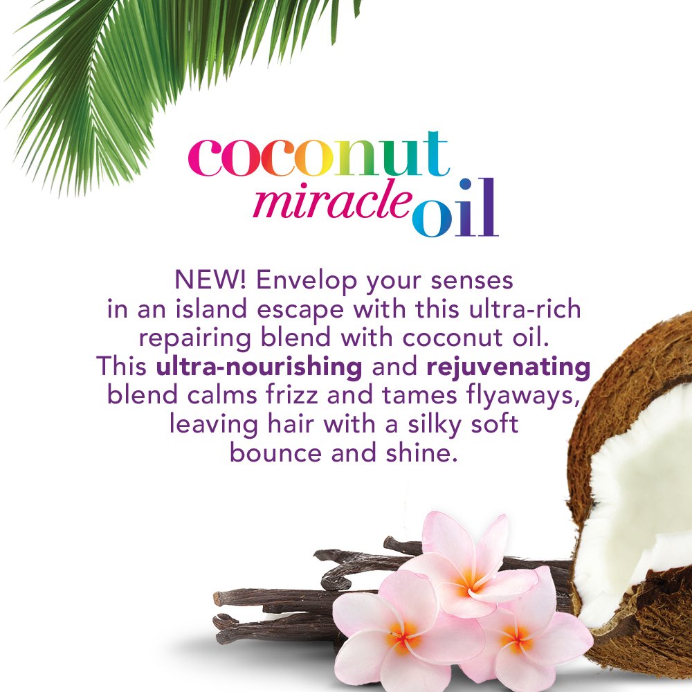 OGX Extra Strength Refresh Restore + Dry Shampoo, Coconut Miracle Oil, 5 Ounce