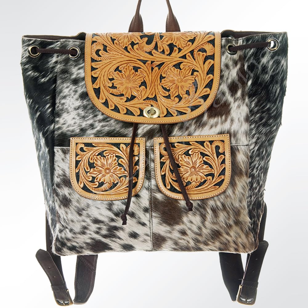 American Darling Backpack Hair on Genuine Leather Western Women Bag | for Laptop School Purse Travel